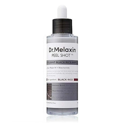 Korean Dr. Melaxin White and Black Rice Exfoliating Hydrating Essence Moisturizing Gentle Exfoliation Soften Serum Skin Care